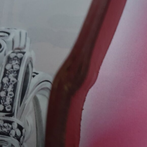 Talbots Red Leather Belt Silver Buckle Fashion Women Casual Accessory Size S - Picture 5 of 6